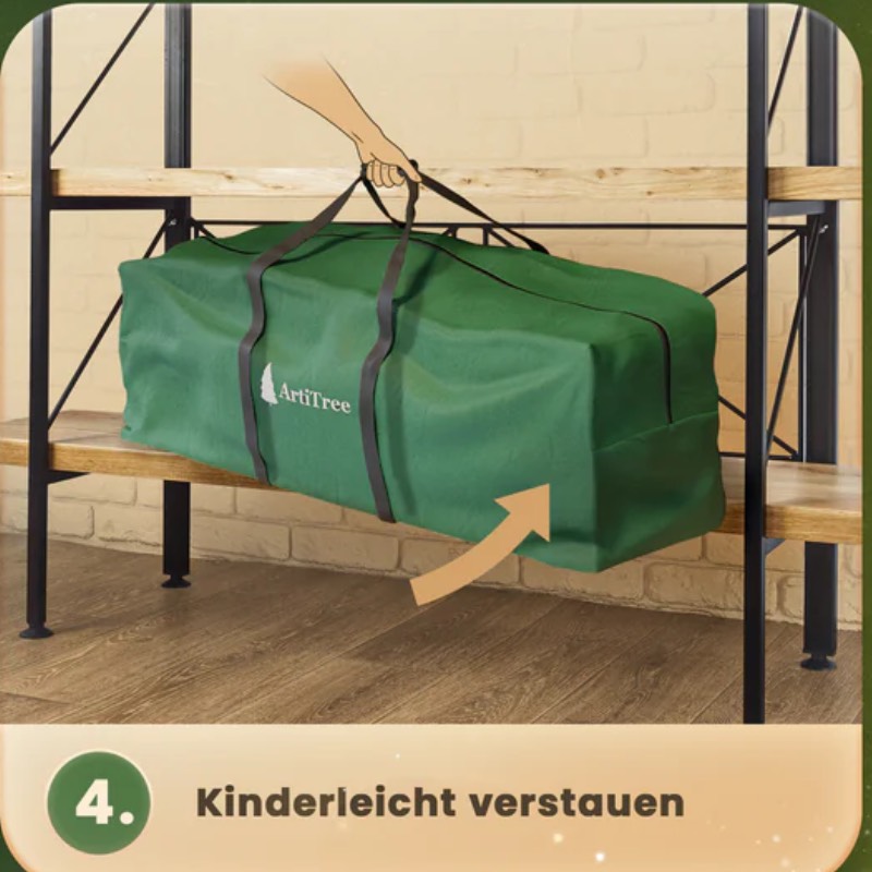Künstlicher Weihnachtsbaum "Premium Tanne mit Beleuchtung" von ArtiTree