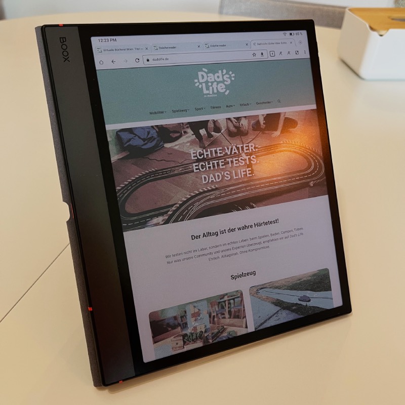 eBook Reader: "BOOX Note Air5 C" von Onyx im Review von Onyx ©https://dadslife.de