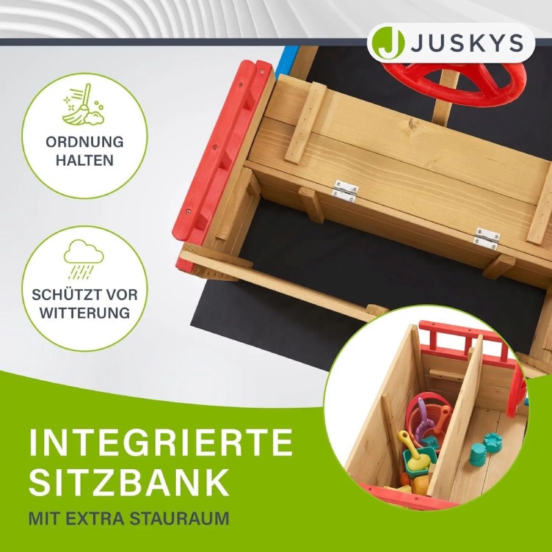 Sandkastenschiff: "Käpt'n Pit" von Juskys im Review von Juskys