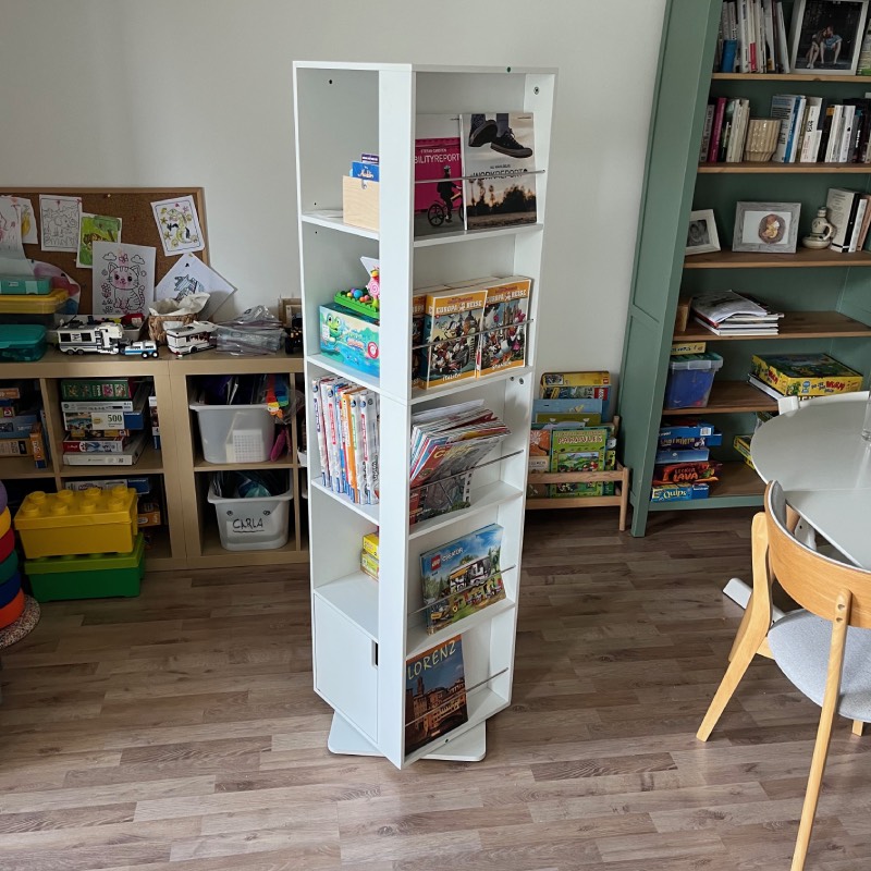 Drehbares Bücherregal von Yaheetech im Review von Yaheetech ©https://dadslife.de