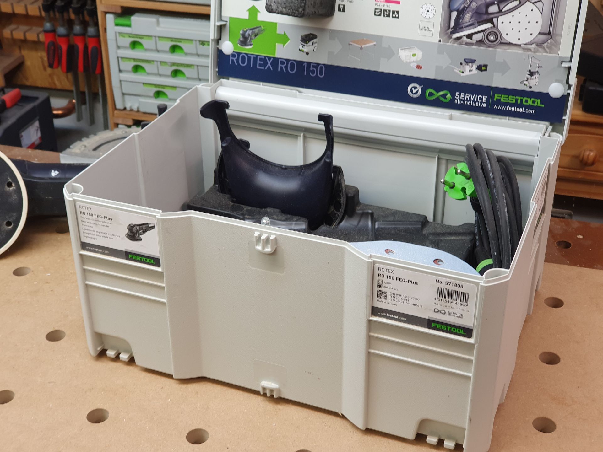 Exzenterschleifer ROTEX RO 150 FEQ-Plus von Festool-PlusContainer