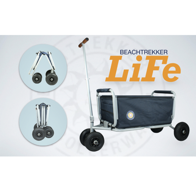 Faltbarer Bollerwagen "Life" von Beachtrekker