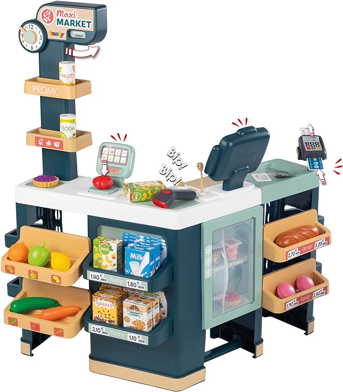 Kaufladen "Maxi-Supermarkt mit Einkaufswagen" von Smoby Toys