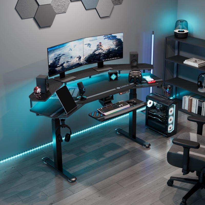 Elektrisch höhenverstellbarer Schreibtisch "S0MCM0CT" von Eureka Ergonomic