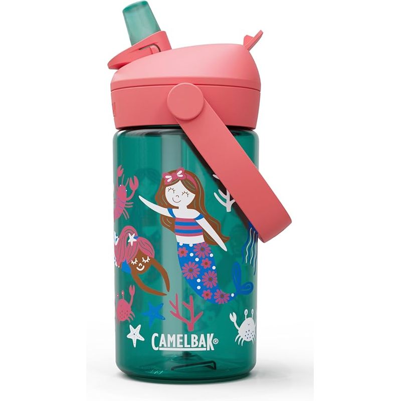 Trinkflasche-Thrive Flip Straw Kids 14 oz Sports Bottle - Mermaid Friends-CAMELBAK