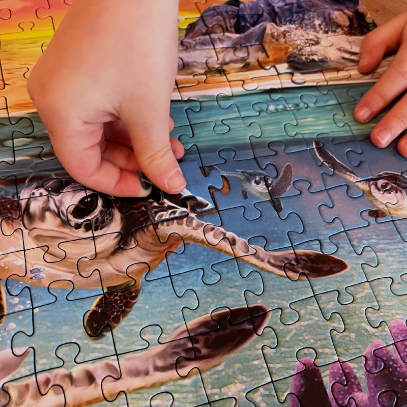 Familienpuzzle: "Meeresschildkröten (500 Teile)" von Ravensburger im Review von Ravensburger ©https://dadslife.de