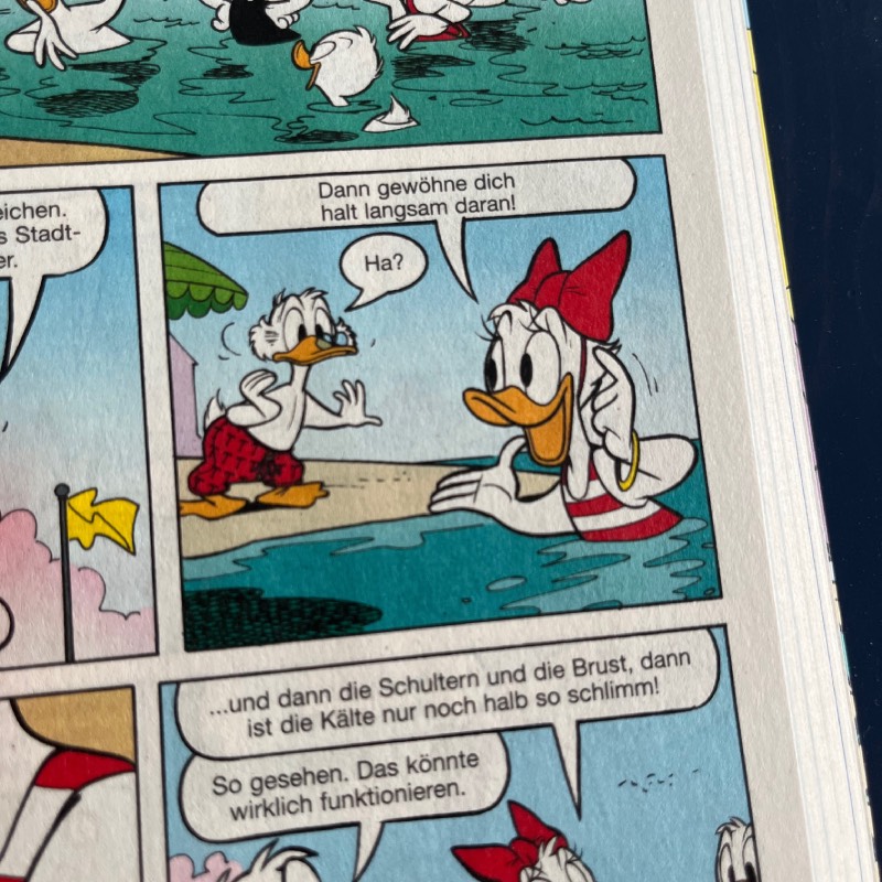 Lustiges Taschenbuch: "Schwimmen" von Egmont im Review von Egmont ©https://dadslife.de