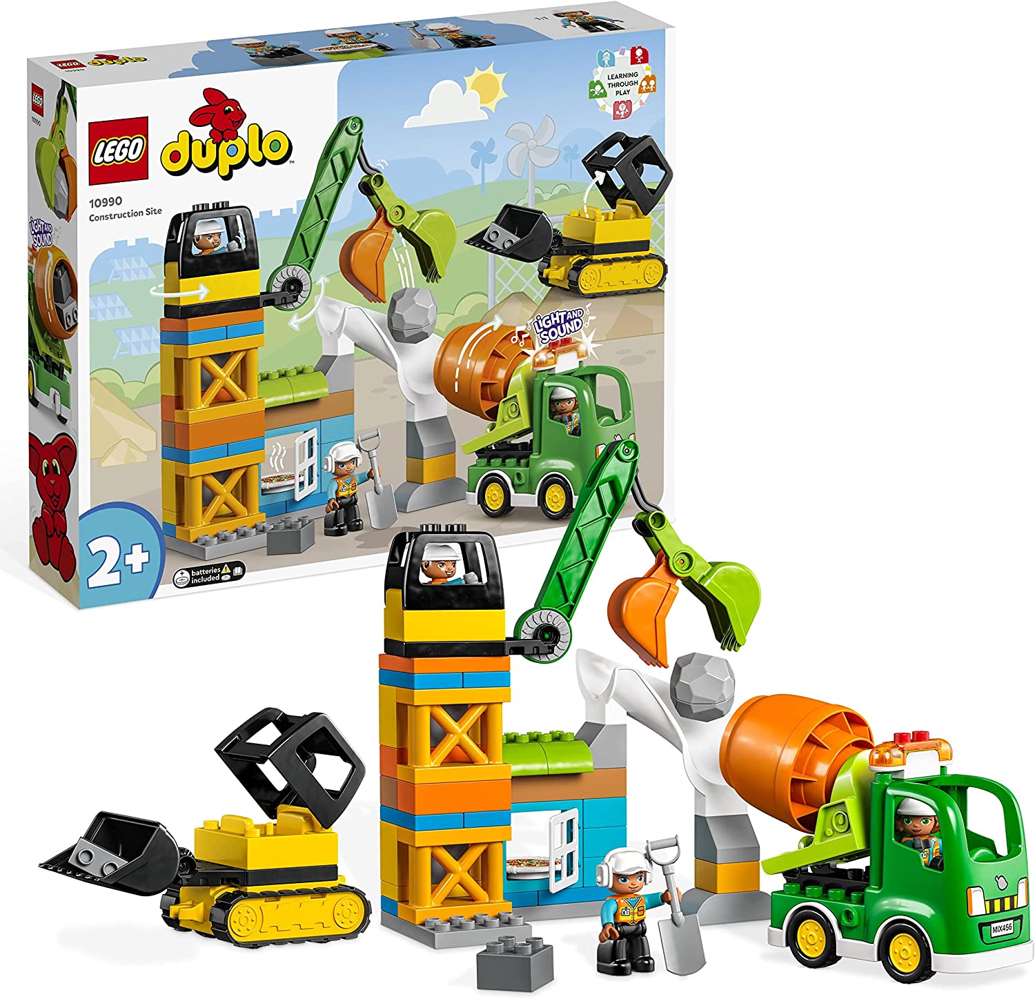 Baustelle mit Baufahrzeugen - duplo Town 10990