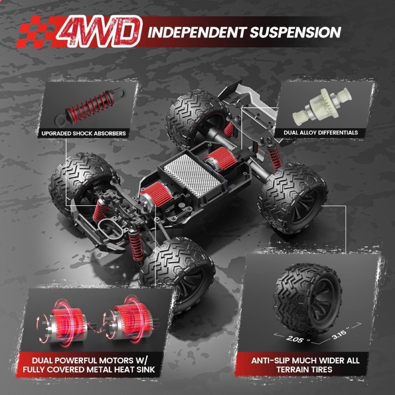 RC Monster Truck "9500E" von DEERC