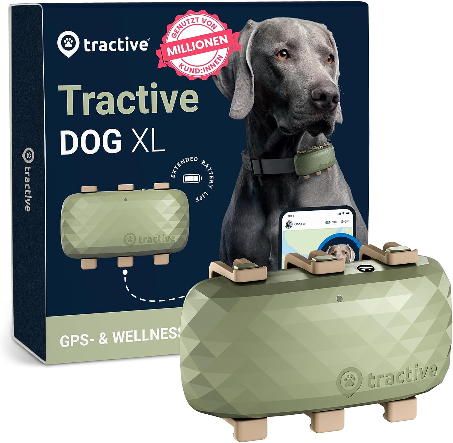 GPS-Tracker für große Hunde "DOG XL" von Tractive