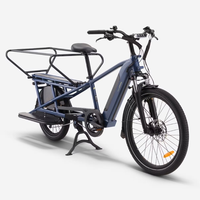 E-Lastenfahrrad "Cargobike Longtail E-Three 500" von BTWIN