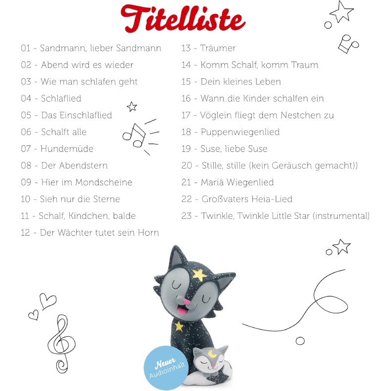 Tonie Hörfigur "Schlaflieder 2" von tonies