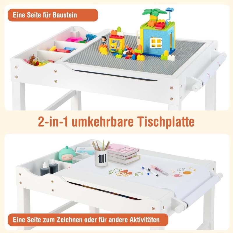2-in-1-Kindertisch von Costway