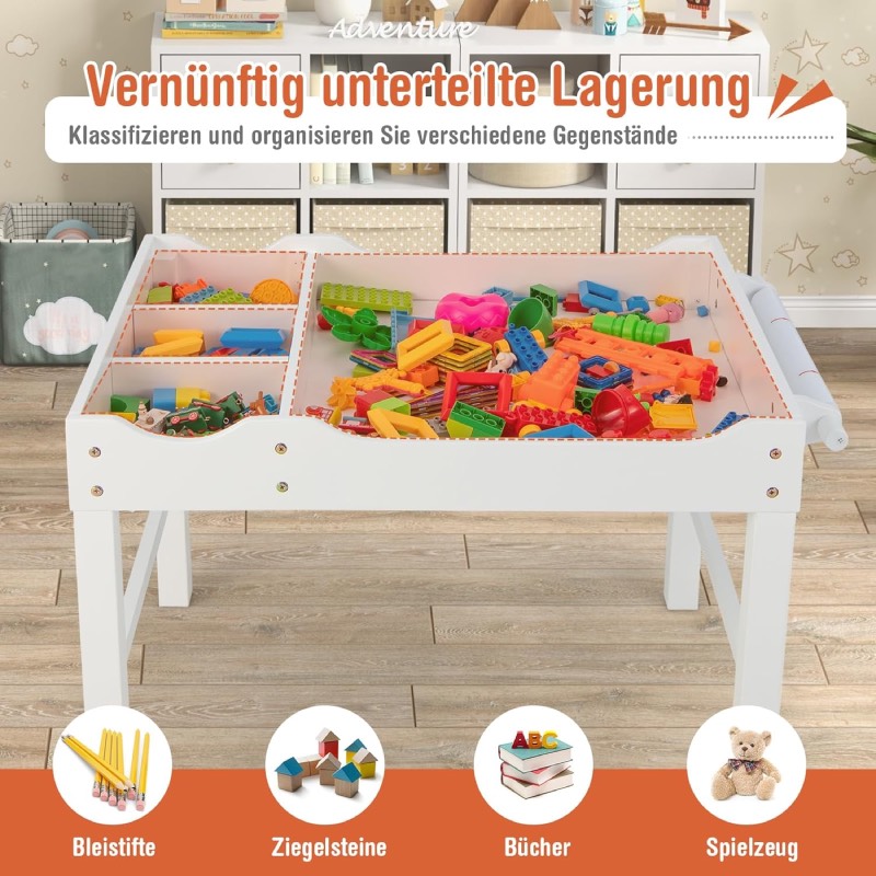 2-in-1-Kindertisch von Costway