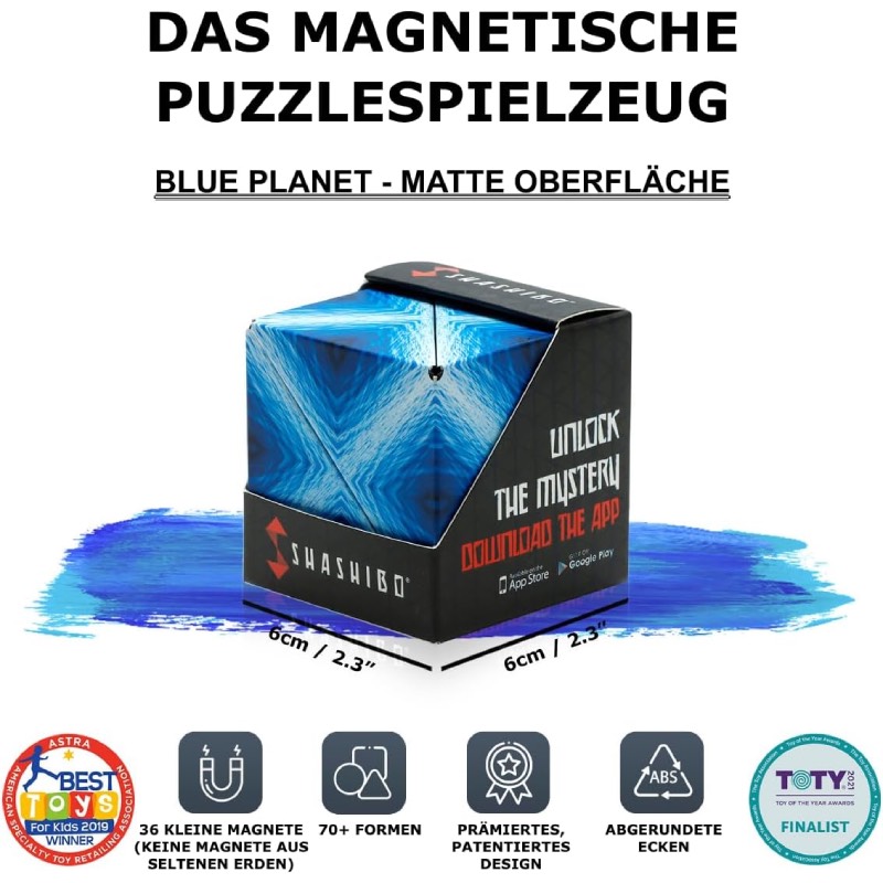 Magnetischer Puzzlewürfel: "Blue Planet" von Shashibo im Review von Shashibo
