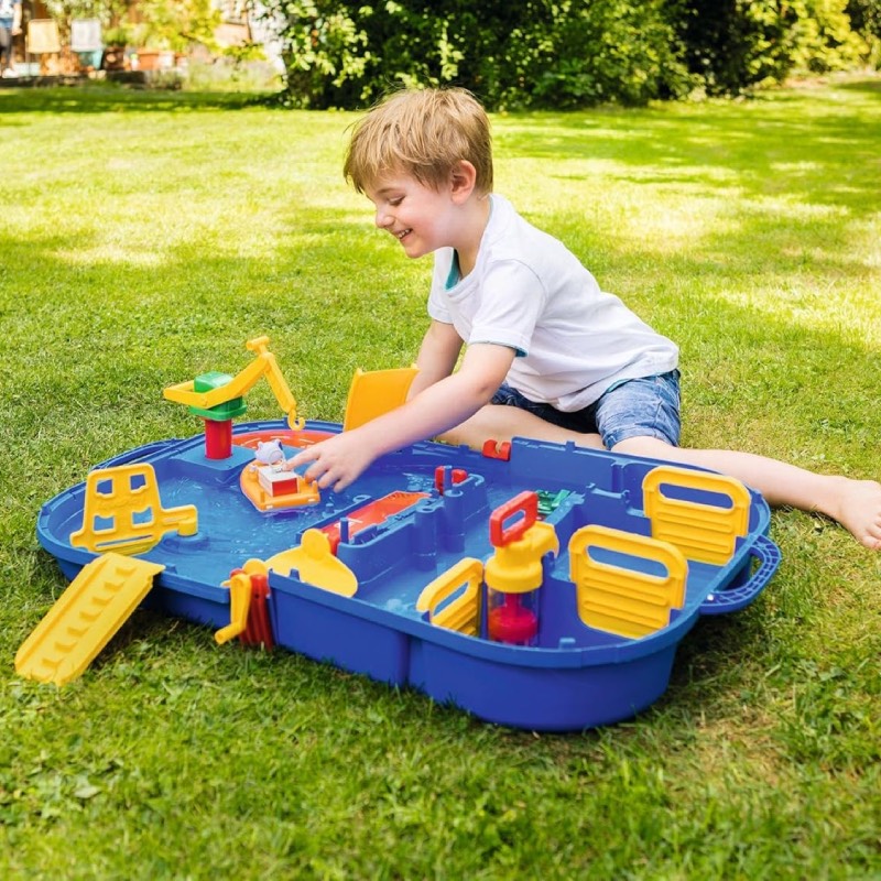 Wasserbahn-Transportkoffer "Lock Box (27 Teile)" von AquaPlay