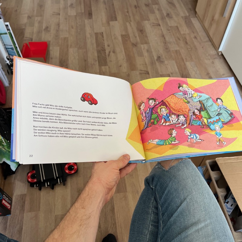 Bilderbuch: "Mila spricht!" von reinhardt im Review von reinhardt ©https://dadslife.de