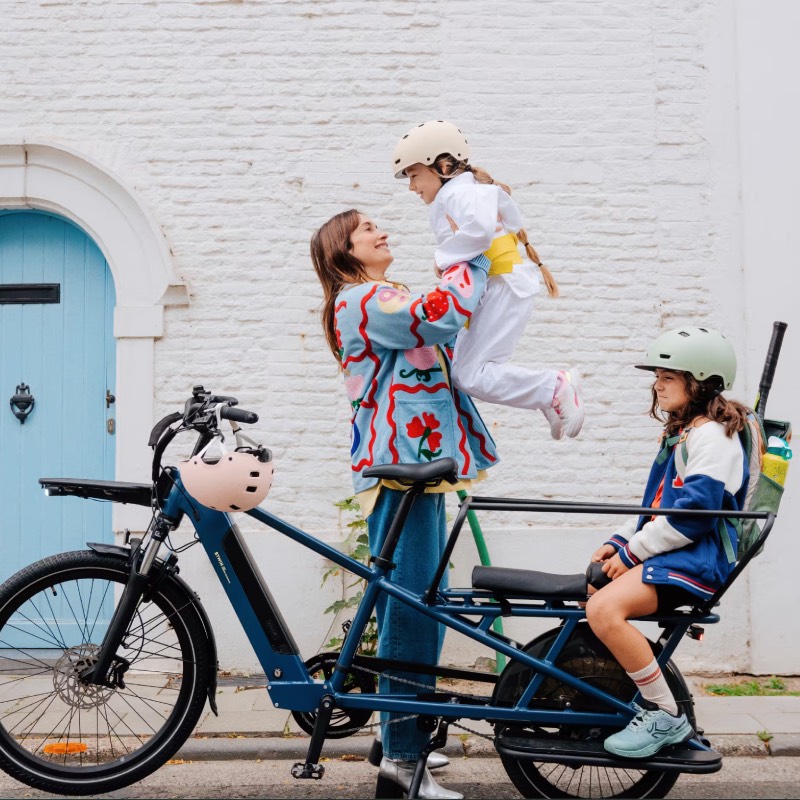E-Lastenfahrrad "Cargobike Longtail E-Three 500" von BTWIN