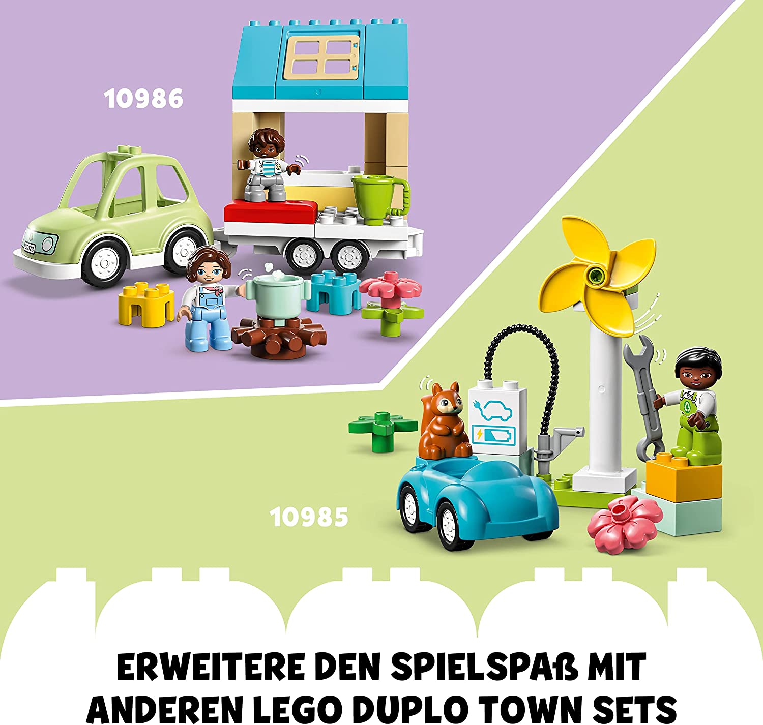Baustelle mit Baufahrzeugen - duplo Town 10990-erweiterbar