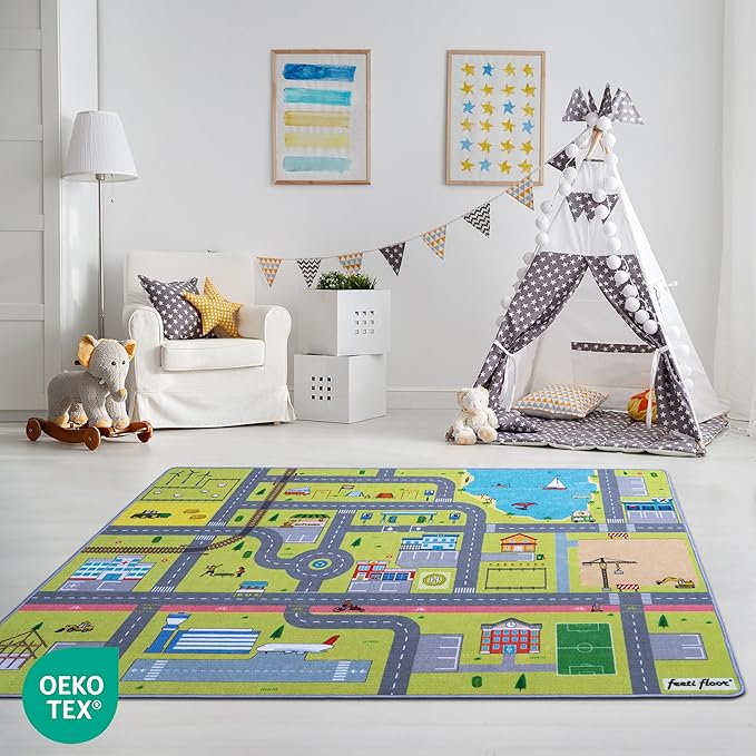 Spielmatte-Street 1.0 x 2.0 m-Feeti Floor