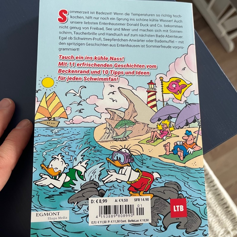 Lustiges Taschenbuch: "Schwimmen" von Egmont im Review von Egmont ©https://dadslife.de