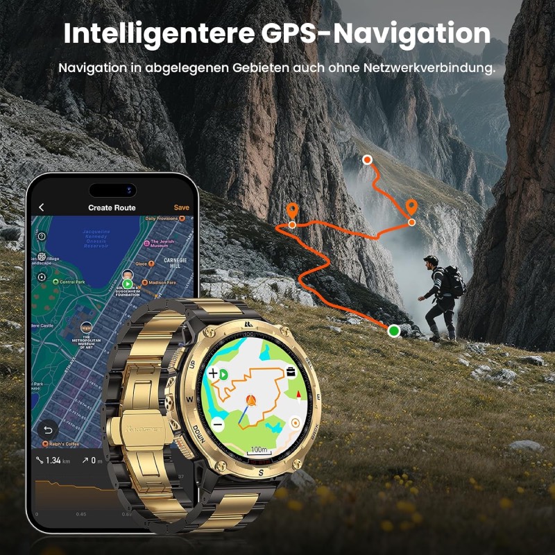 Smartwatch: "Tank T4 Special Edition" von Kospet im Review von Kospet