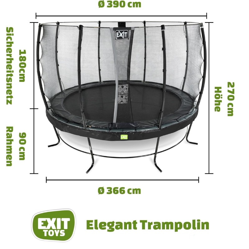 Gartentrampolin "Elegant Premium 366" von EXIT Toys