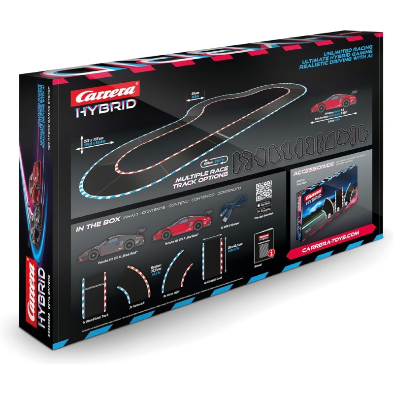 Rennbahn-Set "Carrera Hybrid: Devil Drivers" von Carrera