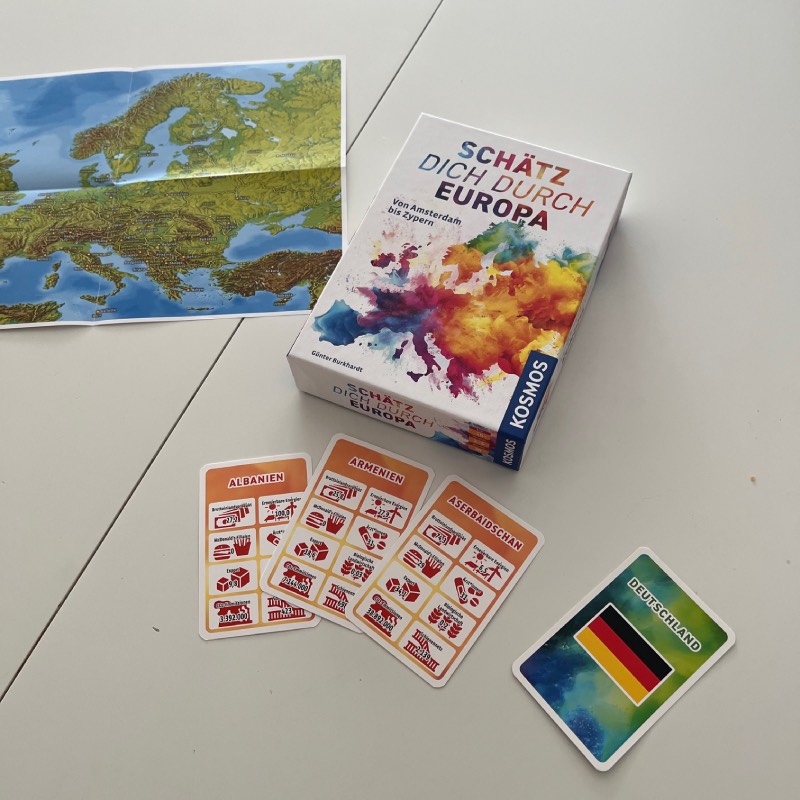 Kartenspiel: "Schätz dich durch Europa" von KOSMOS im Review von KOSMOS ©https://dadslife.de