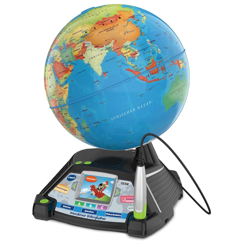 Interaktiver Globus "Weltkugel mit Bildschirm (28 cm)" von Vtech