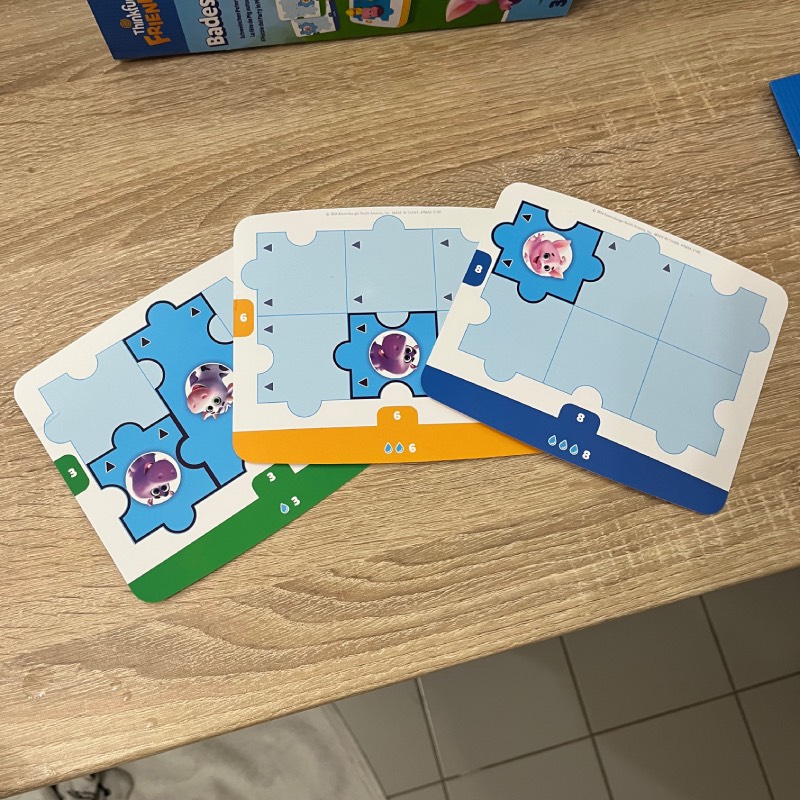 Logikspiel: "Badespaß" von ThinkFun Friends im Review von ThinkFun Friends ©https://dadslife.de